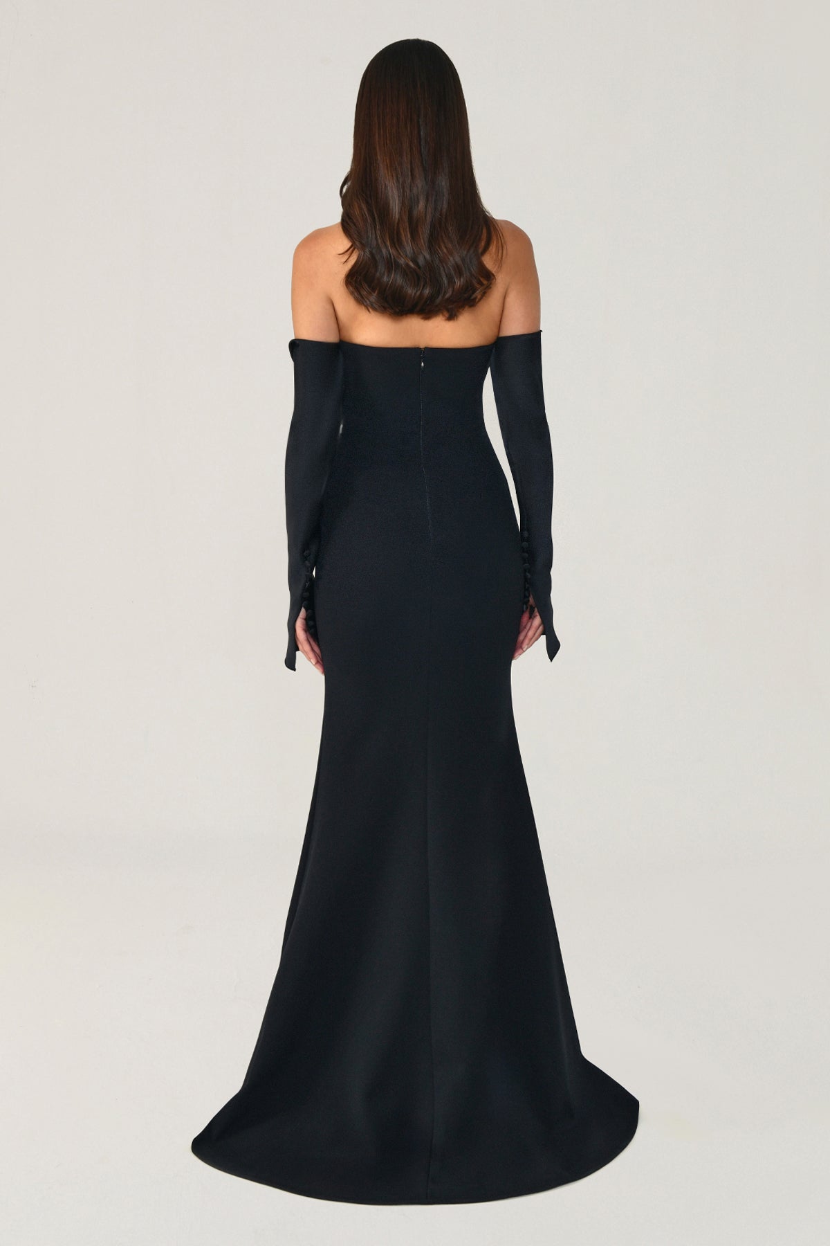 Sofia Crepe Evening Dress - Maxi - Multicolor