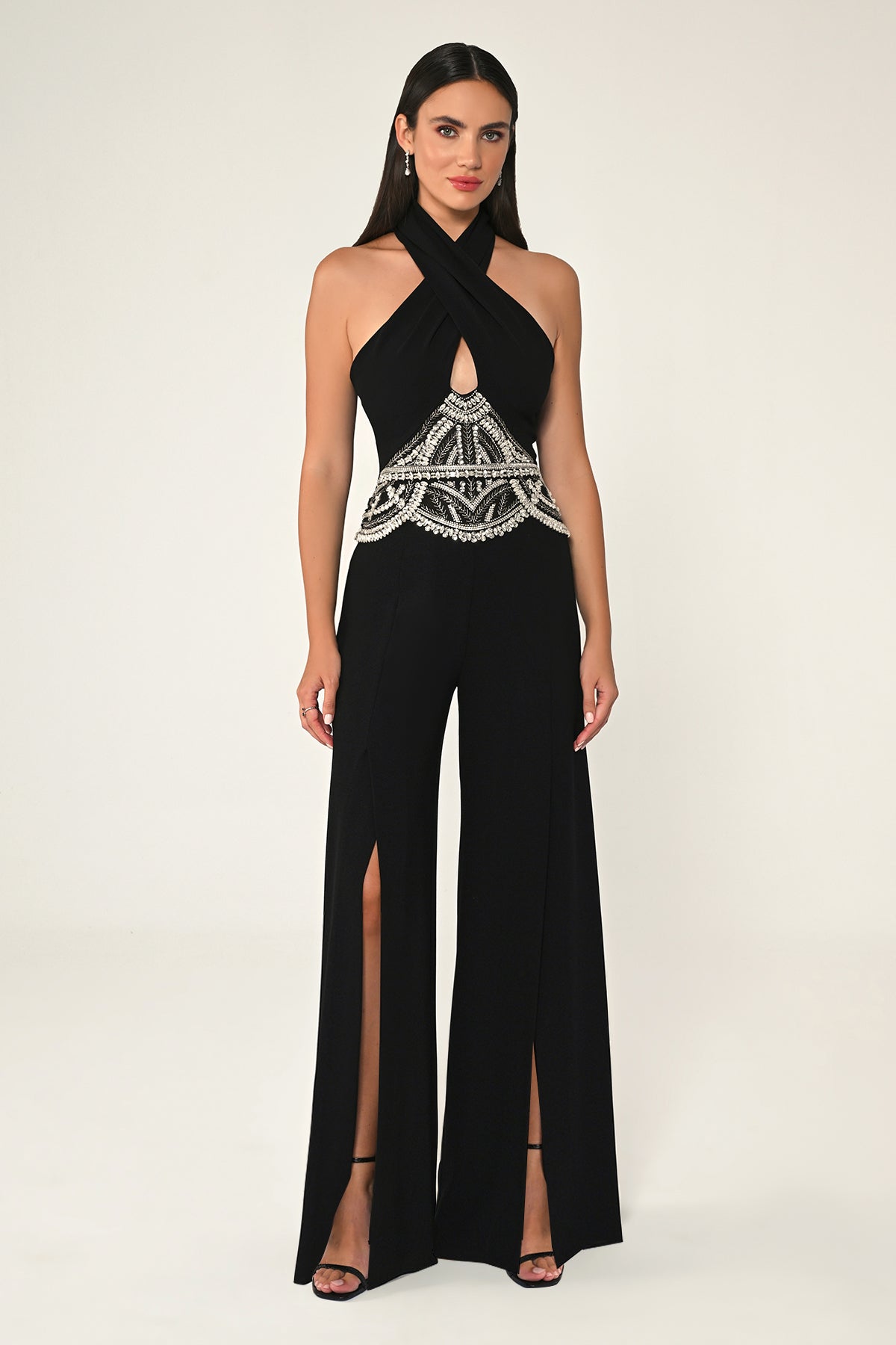 Cross Over Jumpsuit - Black