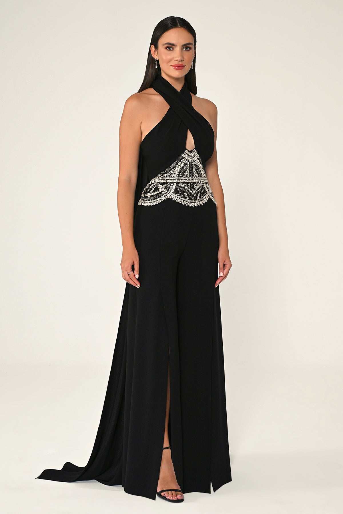 Cross Over Jumpsuit - Black