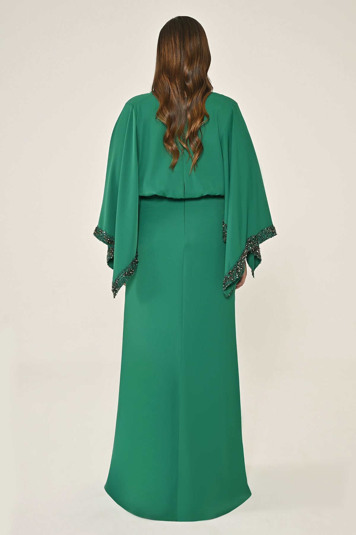 Plus Size - Kimono Dress - Maxi - Multicolor