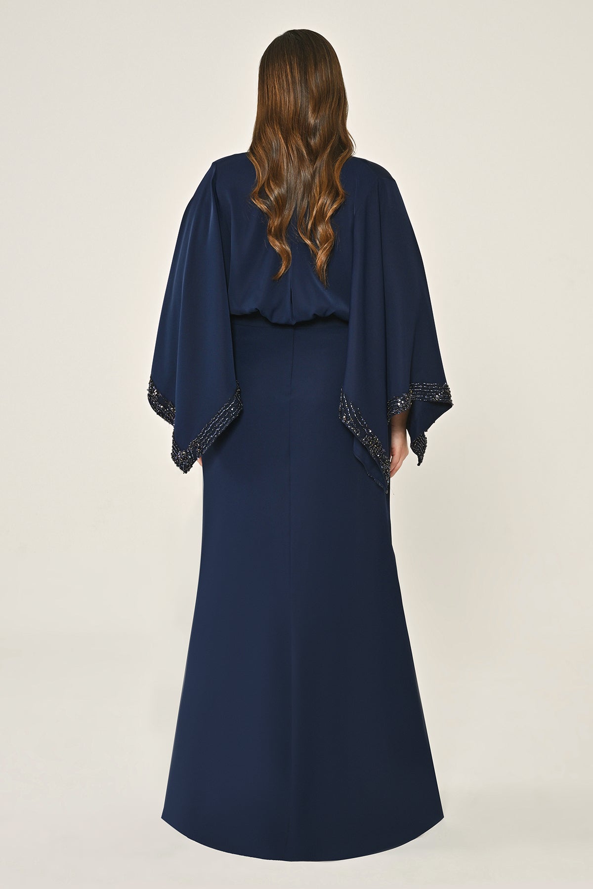 Plus Size - Kimono Dress - Maxi - Multicolor