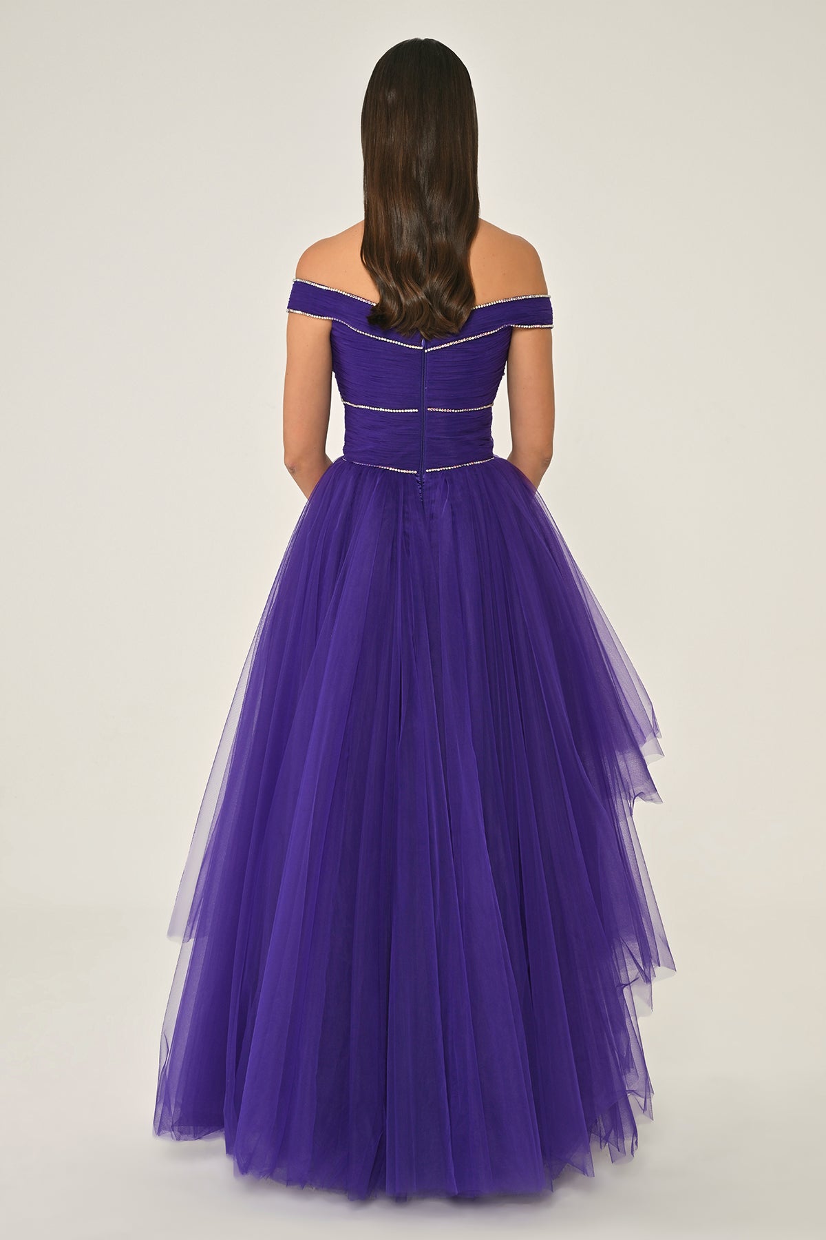 Bow Ruffle Dress - Maxi - Multicolor