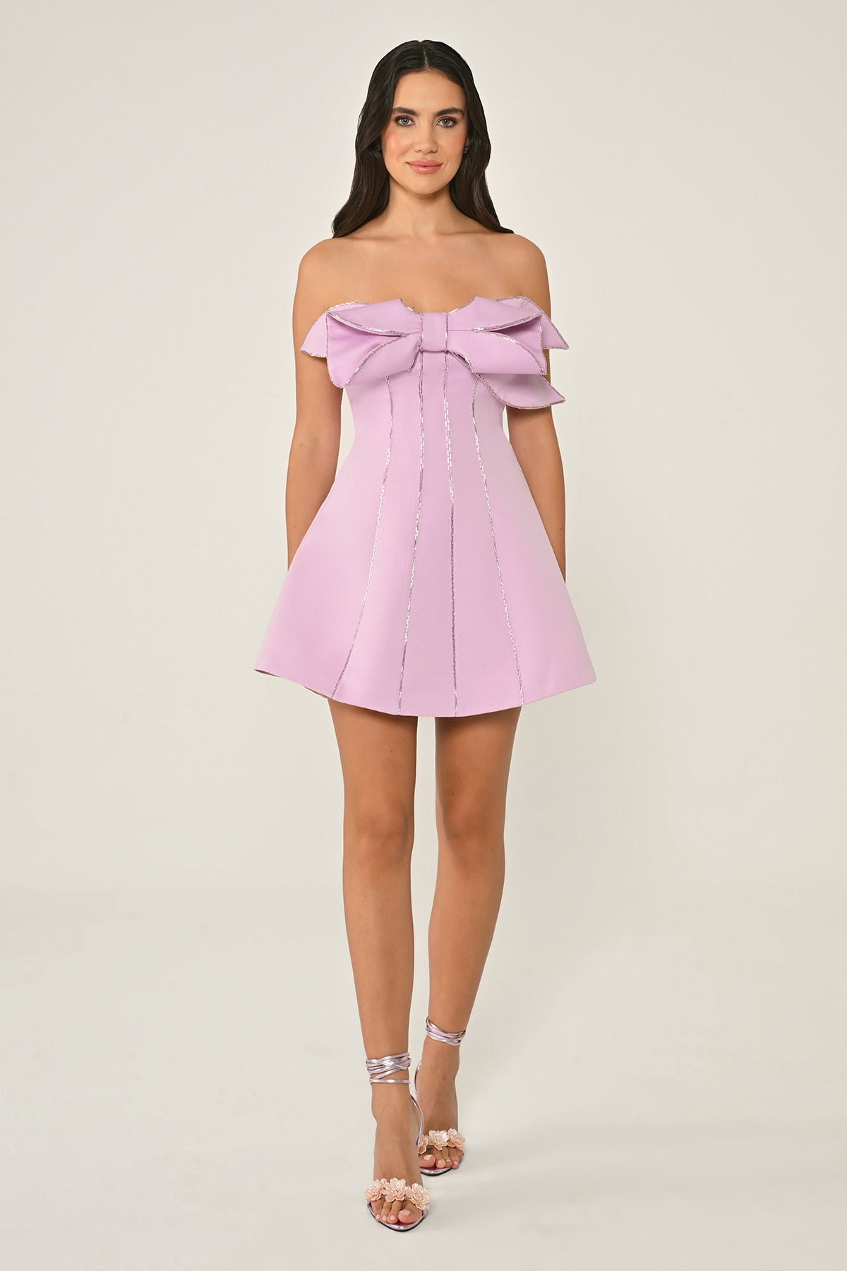 Fyonka Satin Dress - Mini - Multicolor