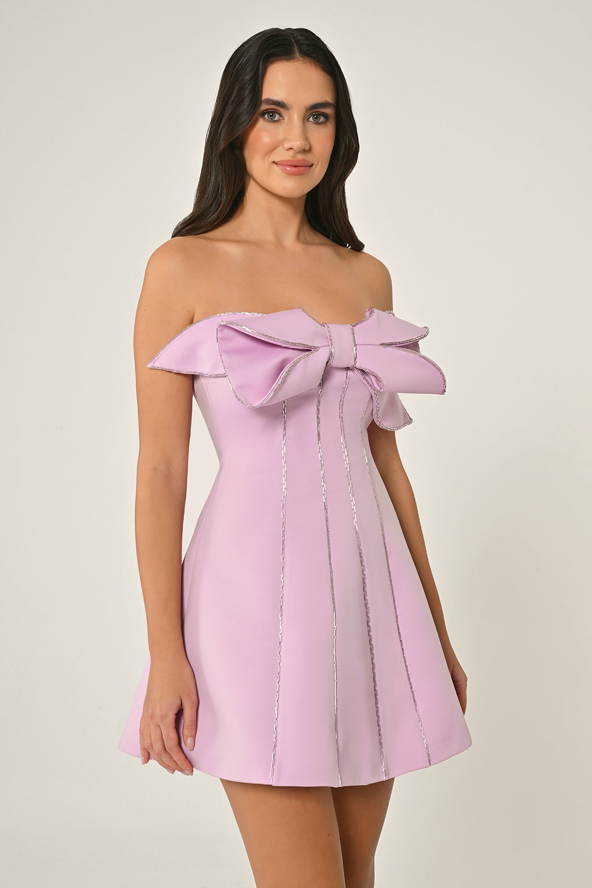 Fyonka Satin Dress - Mini - Multicolor