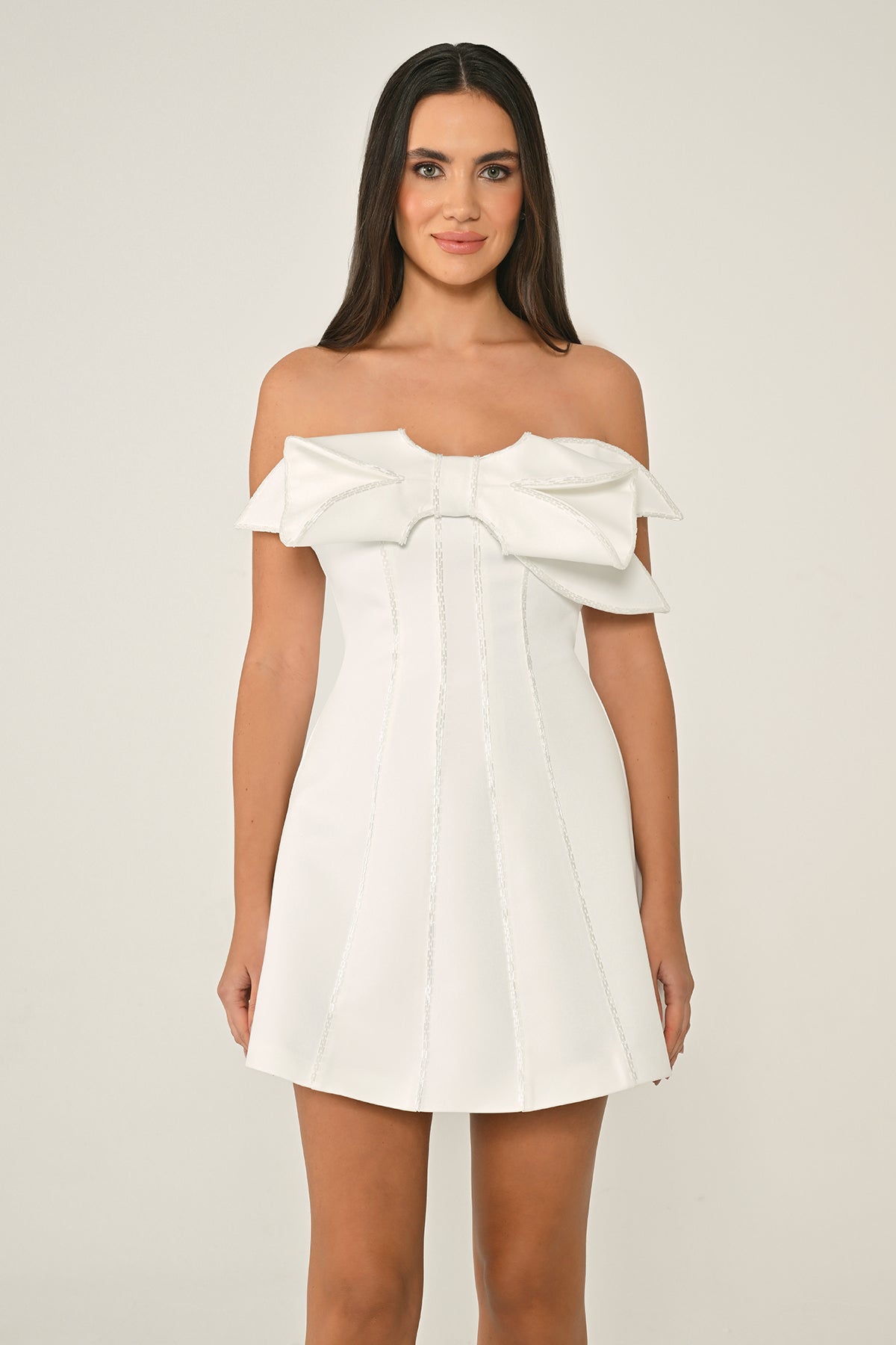 Fyonka Satin Dress - Mini - Multicolor