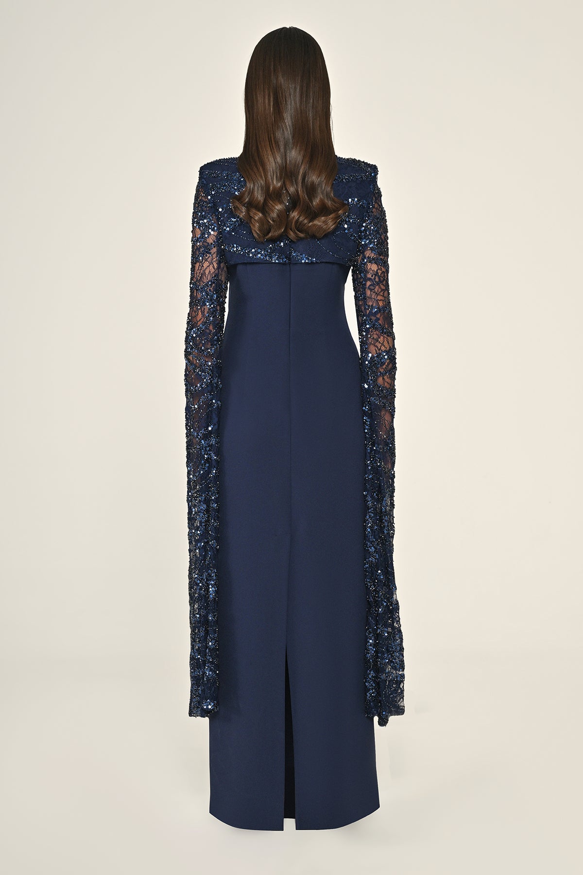 Plus Size - Sequin Sleeve Dress - Maxi - Multi Color
