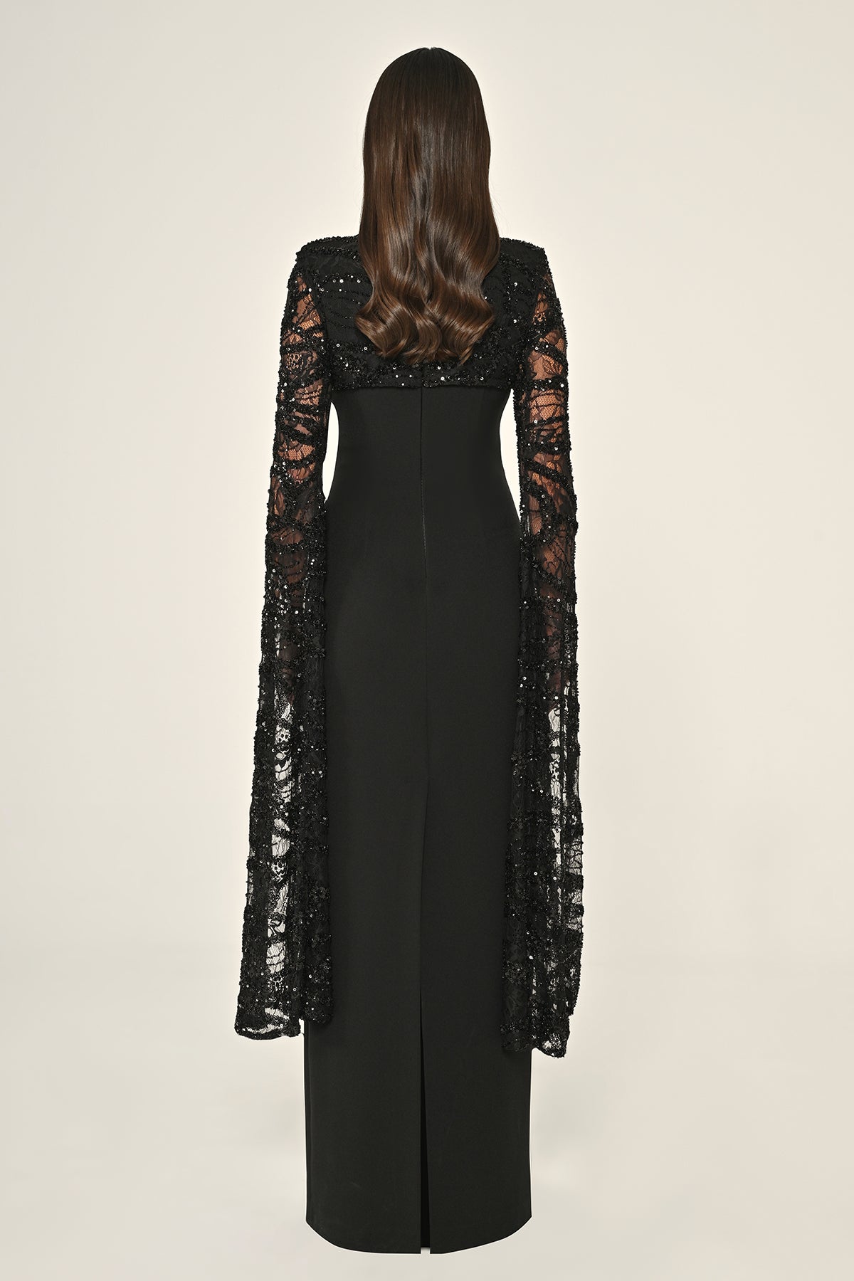 Plus Size - Sequin Sleeve Dress - Maxi - Multi Color