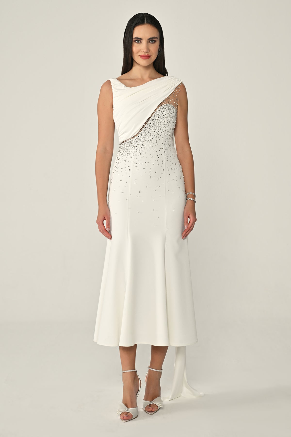 Swan Song Dress - Midi - Multi Color