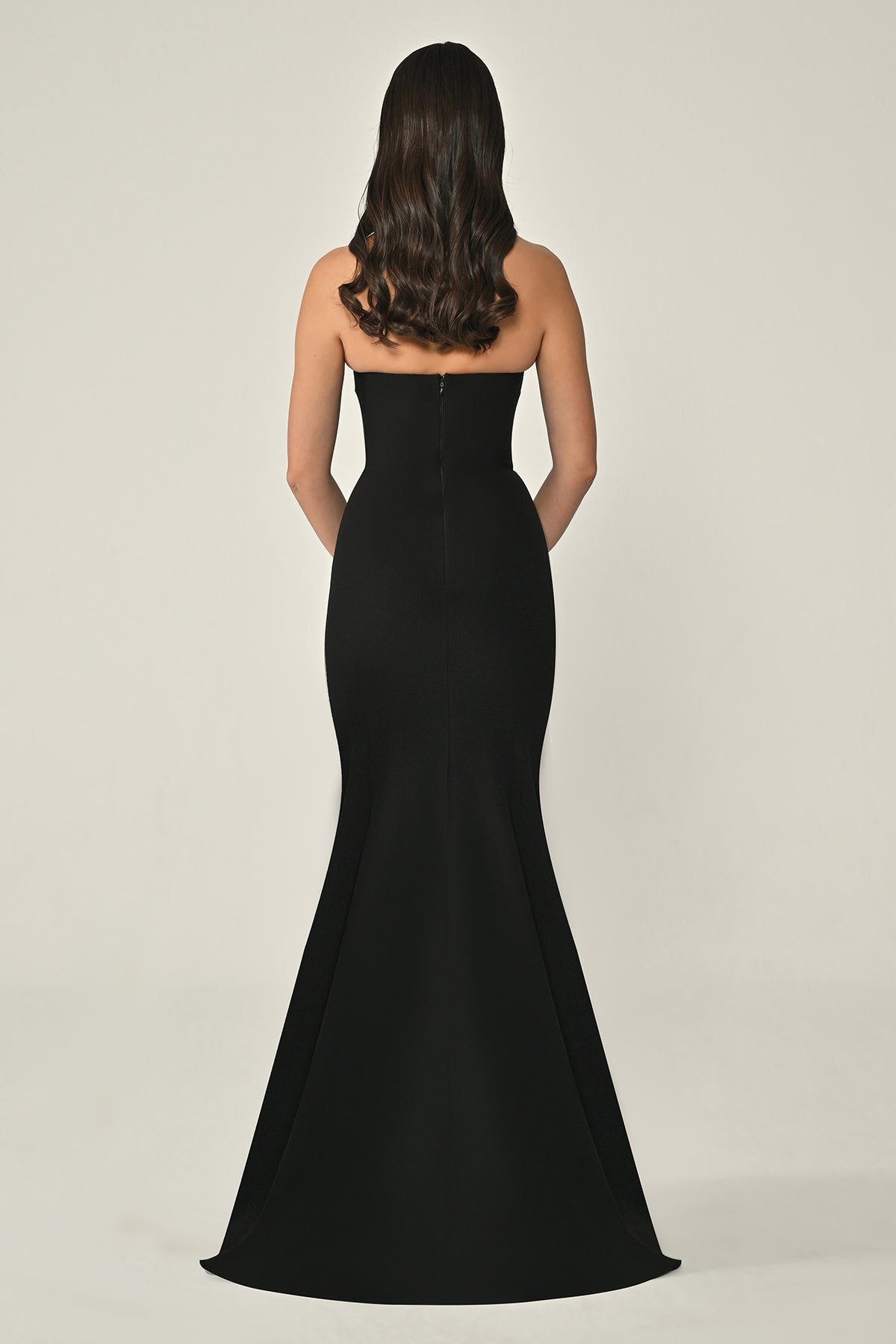Leaf Embroidered Dress - Maxi - Black