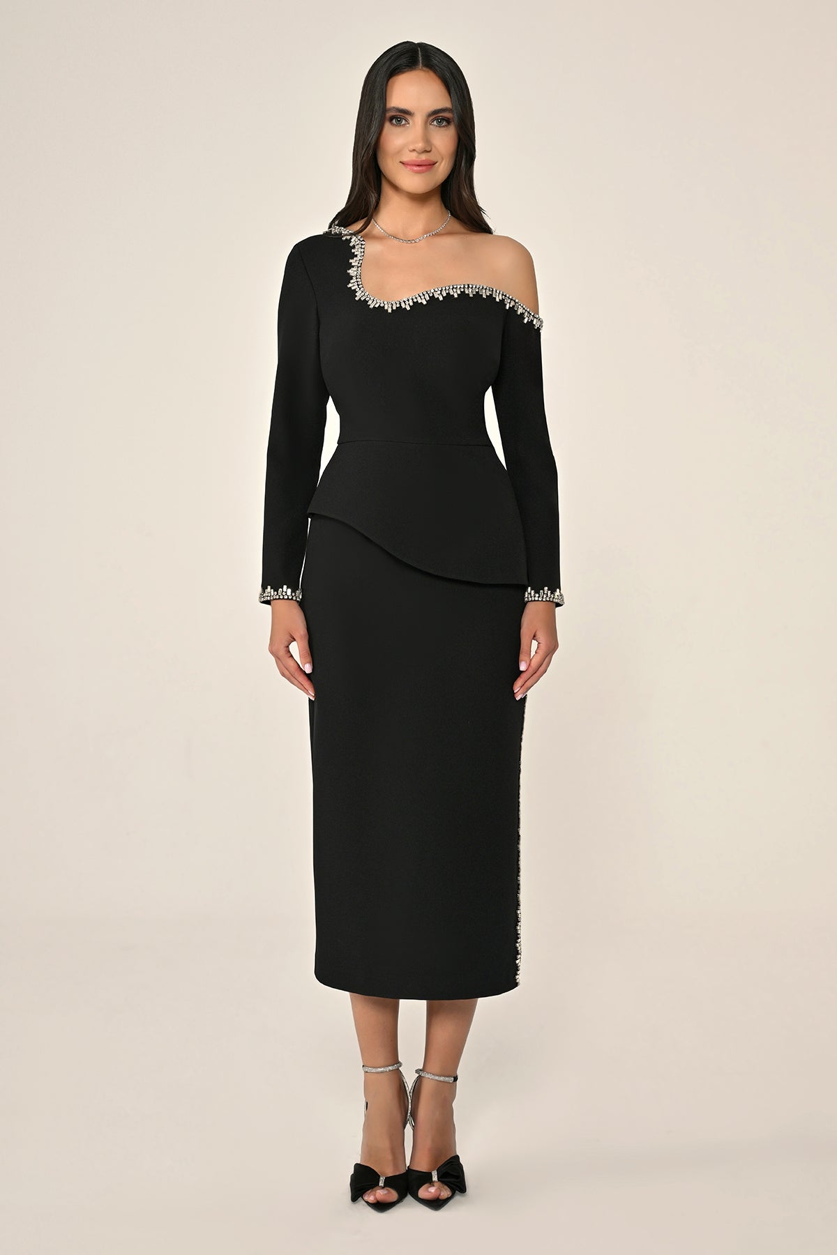 Plus Size Joelle Dress - Midi - Black
