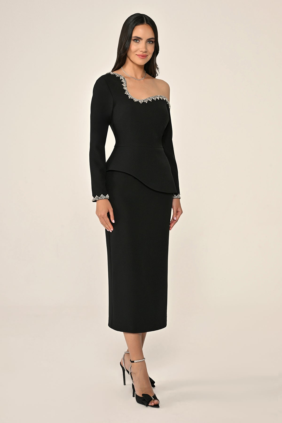 Plus Size Joelle Dress - Midi - Black