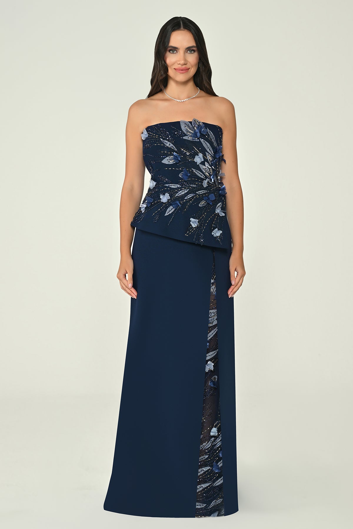 Plus Size - Shimmer Dress  - Maxi - Multcolor