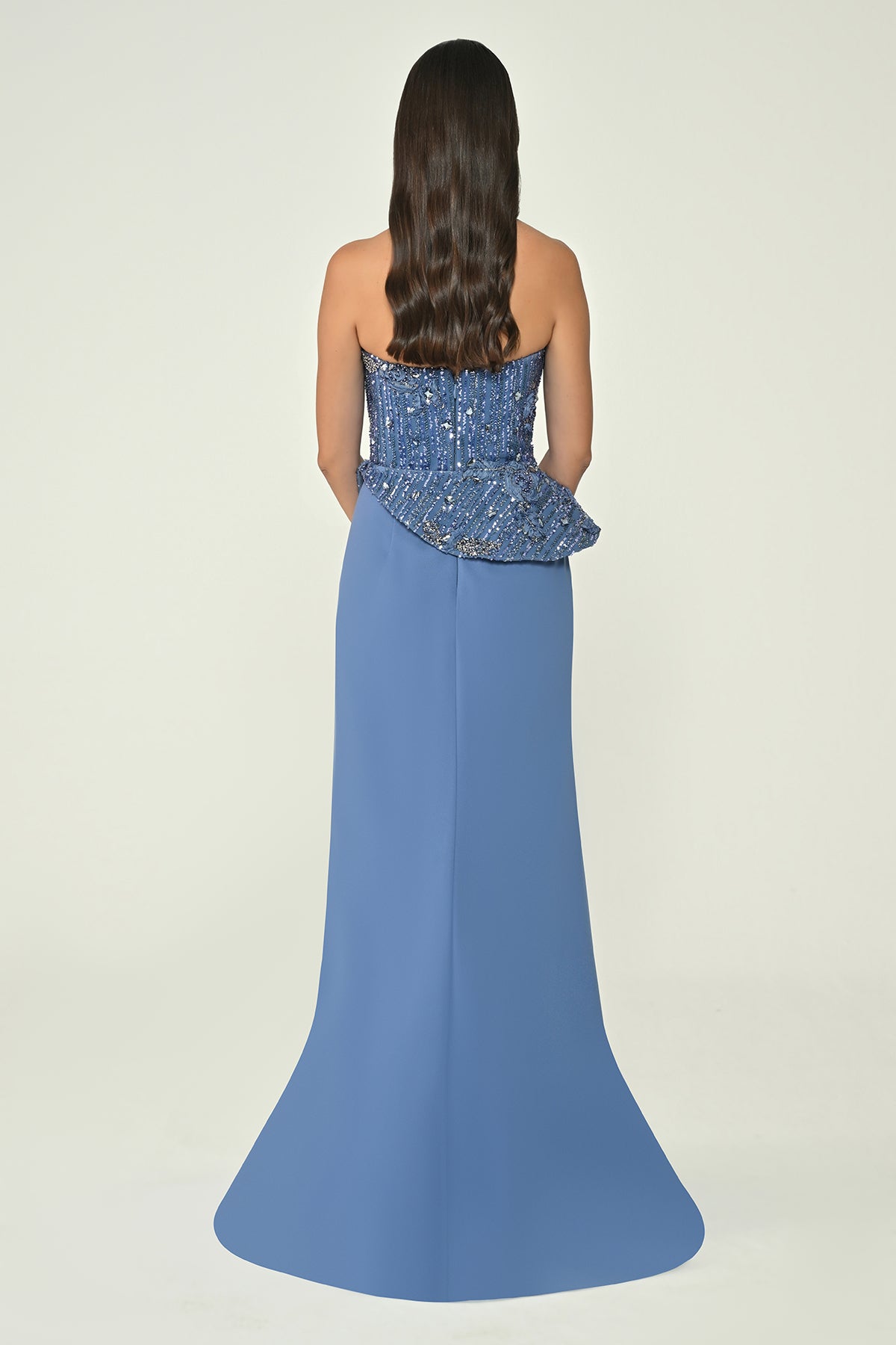 Plus Size - Shimmer Dress  - Maxi - Multcolor