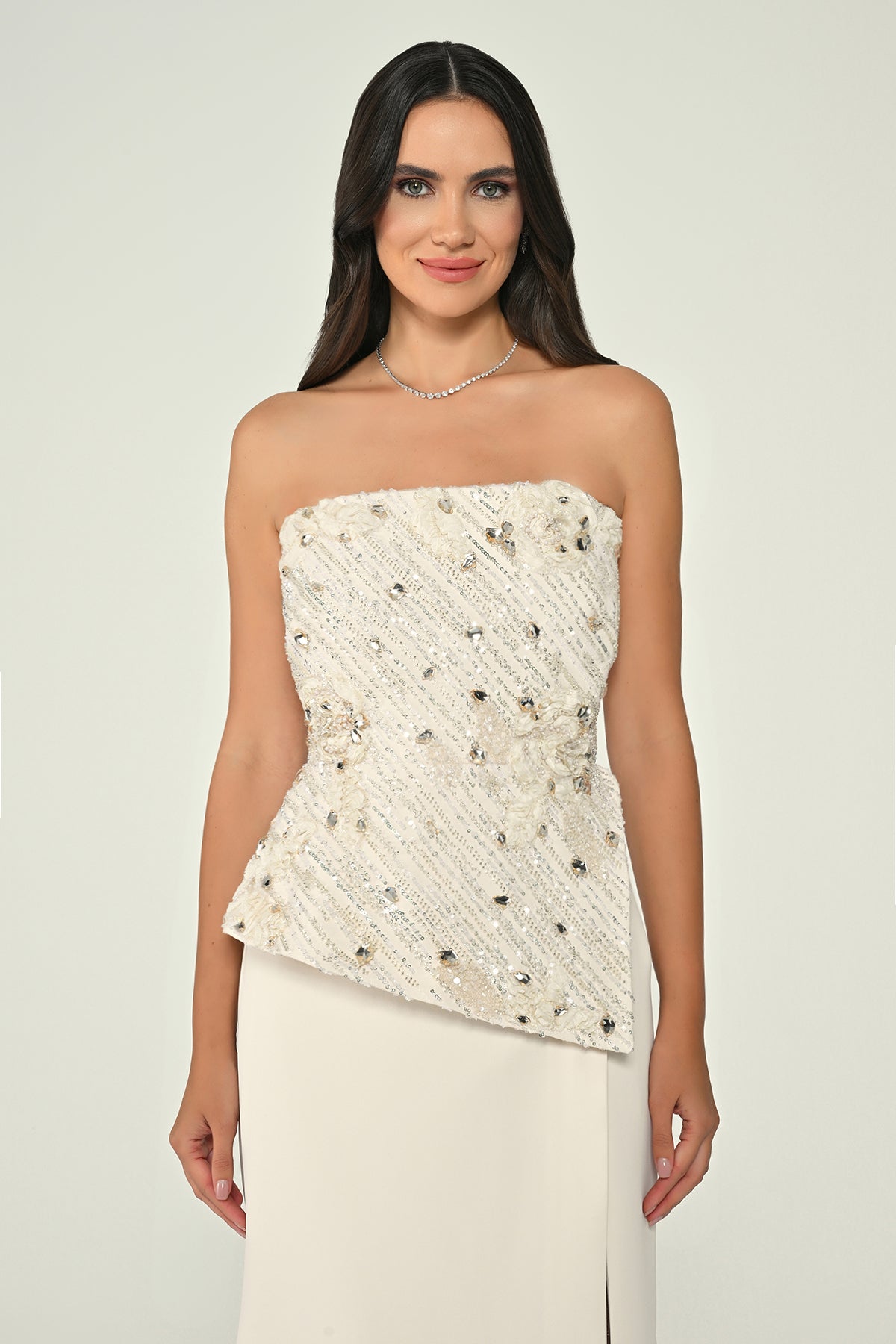 Plus Size - Shimmer Dress  - Maxi - Multcolor