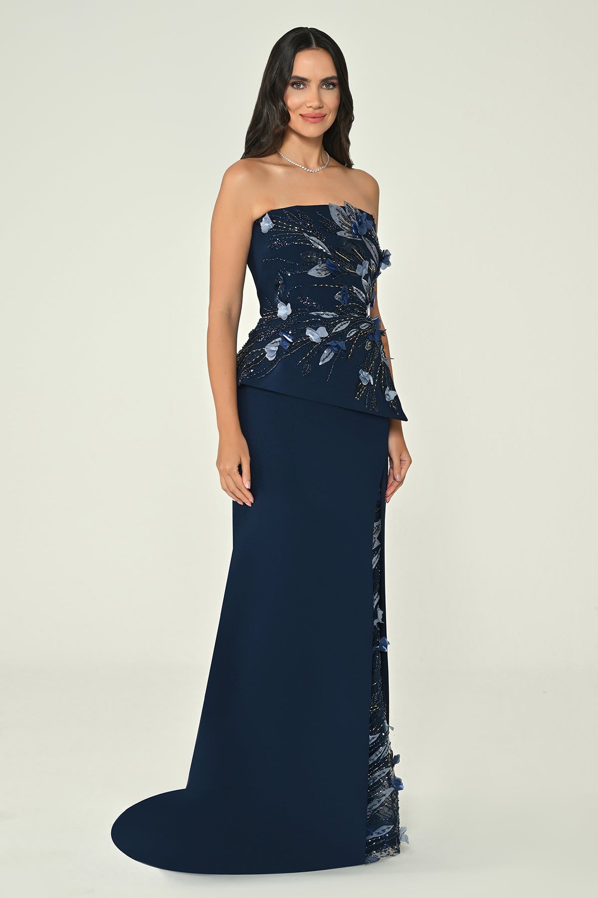 Plus Size - Shimmer Dress  - Maxi - Multcolor