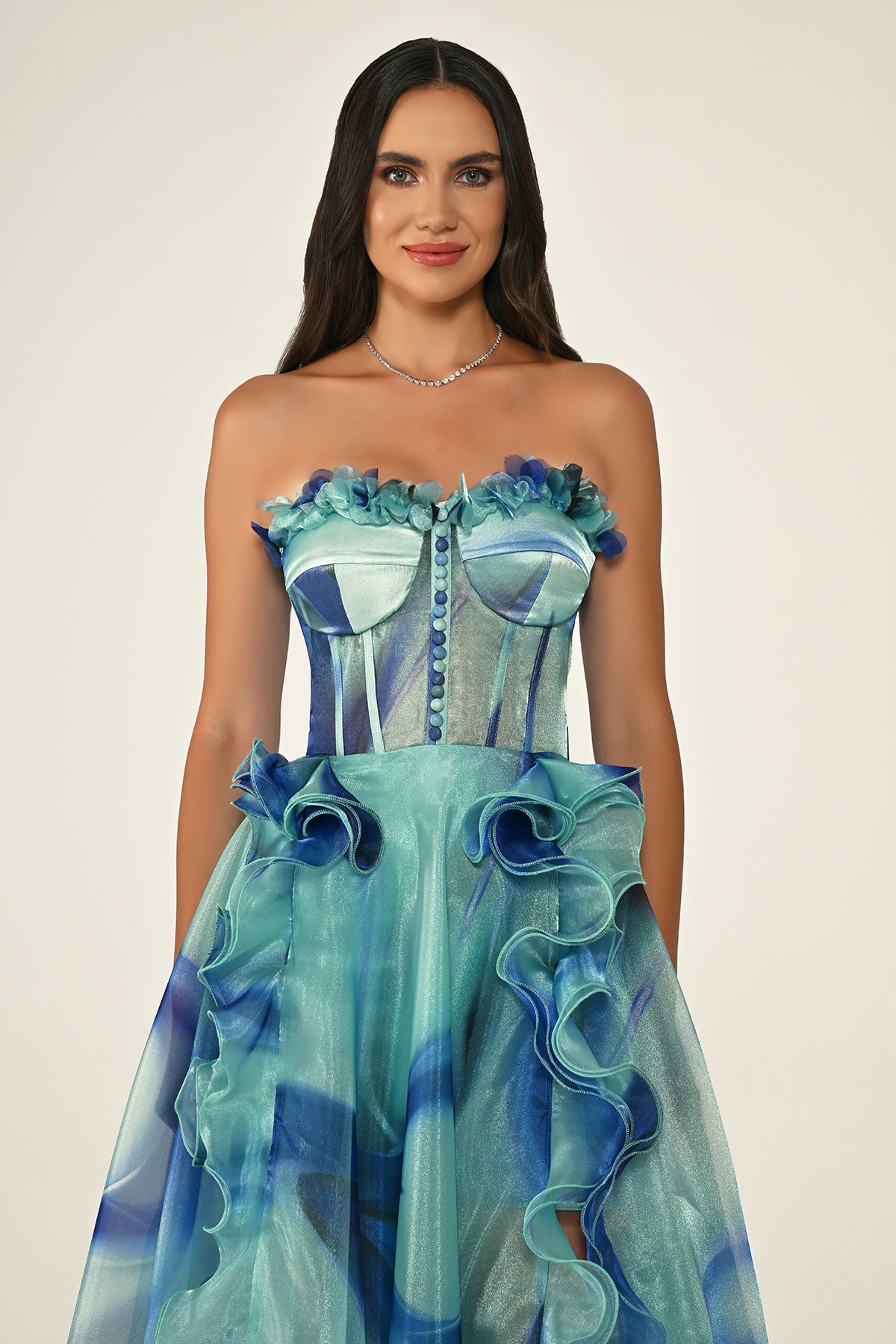 Marquis Dress - Maxi - Patterned Multicolor