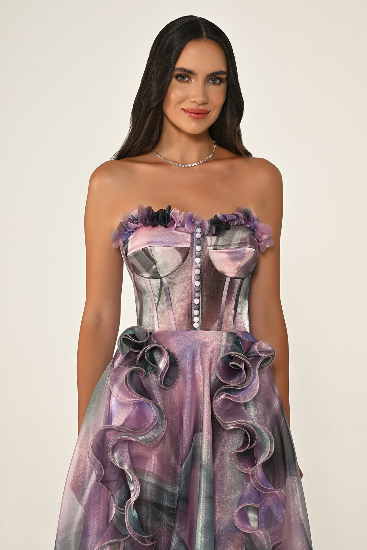 Marquis Dress - Maxi - Patterned Multicolor