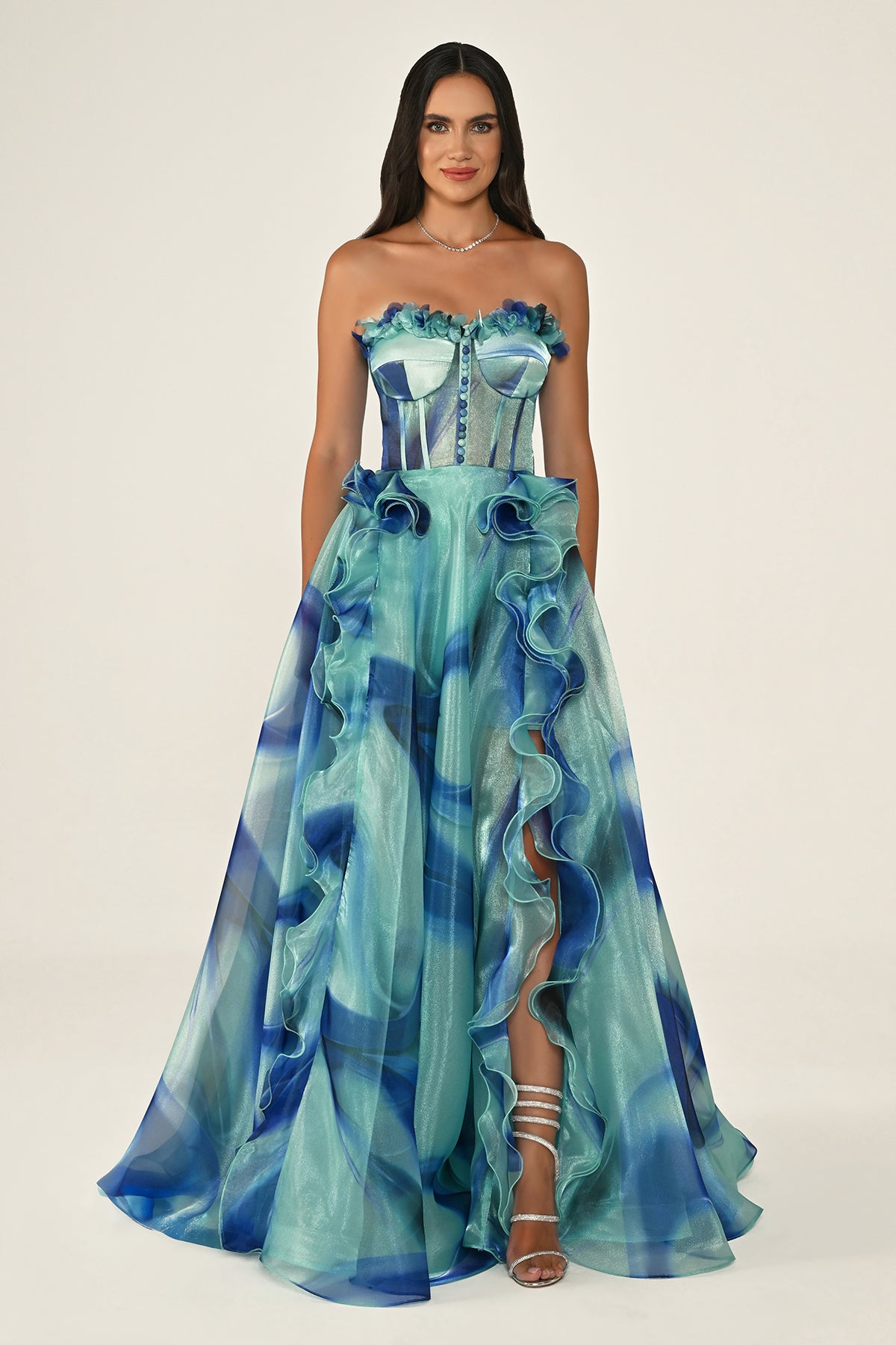 Marquis Dress - Maxi - Patterned Multicolor