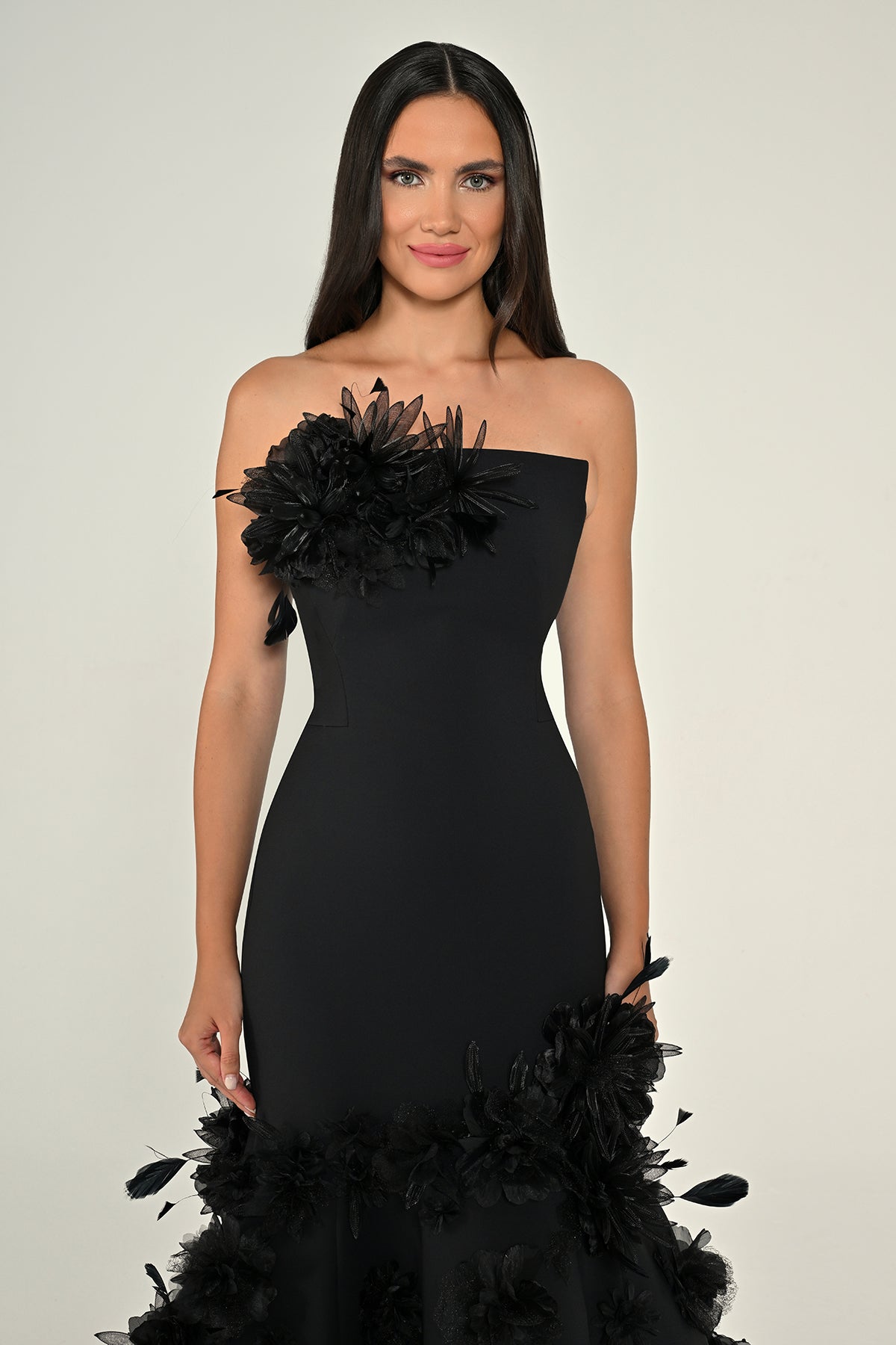 Midnight Bloon Dress - Maxi - Black