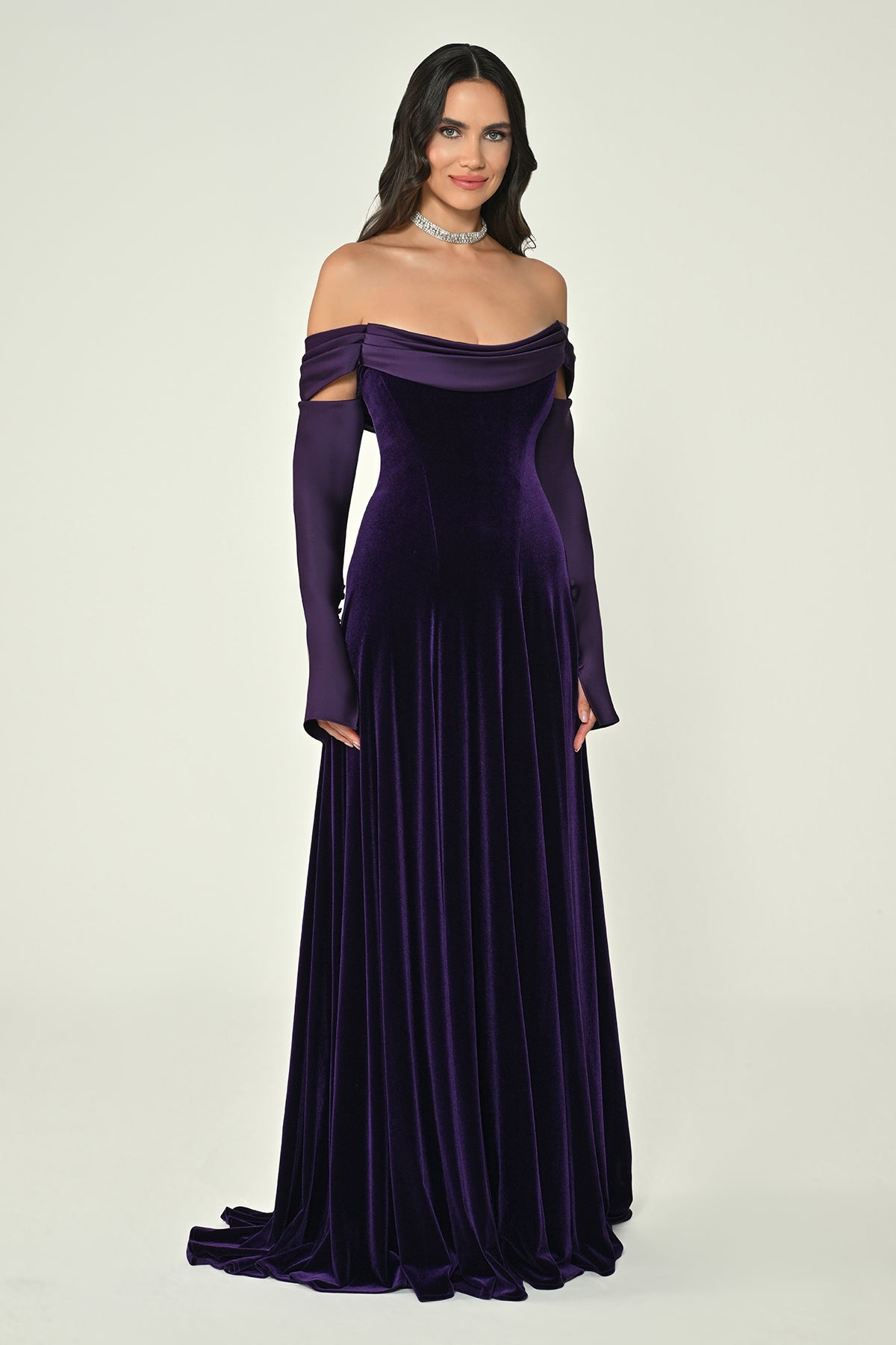 Mystique Velvet Dress - Maxi - Multicolor