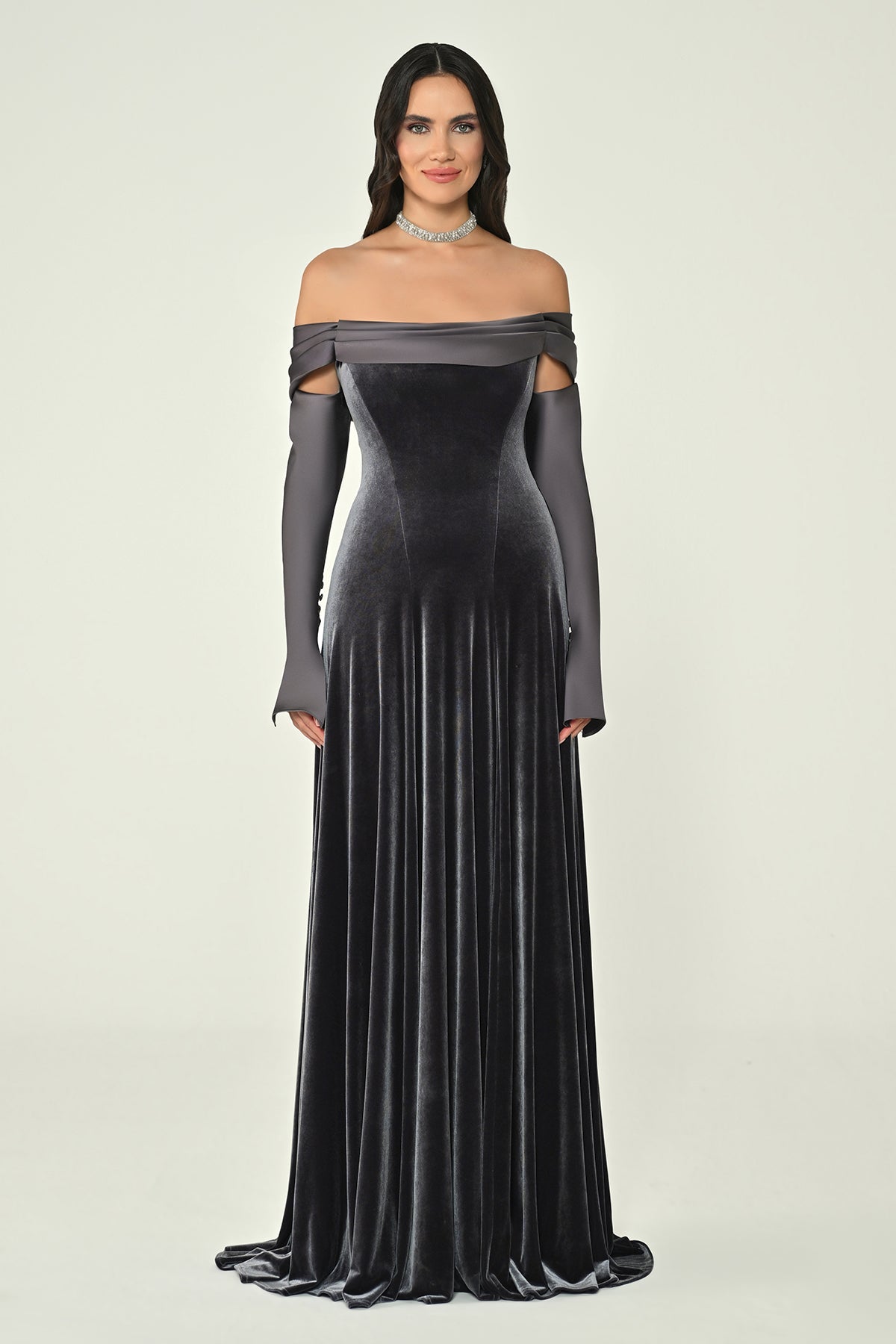 Mystique Velvet Dress - Maxi - Multicolor