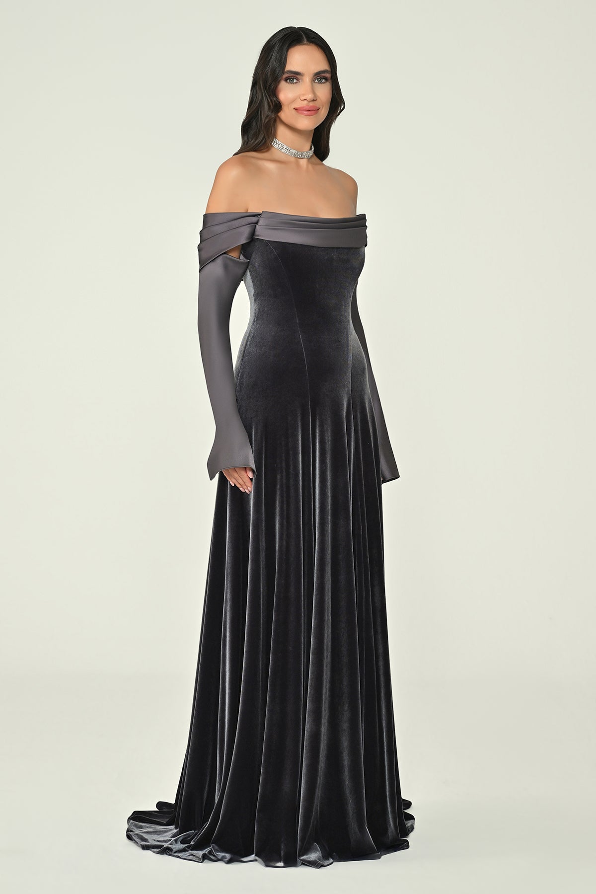 Mystique Velvet Dress - Maxi - Multicolor