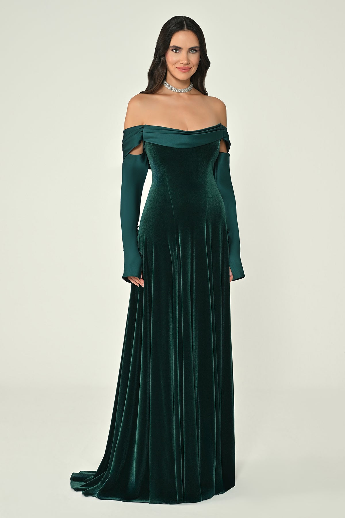 Mystique Velvet Dress - Maxi - Multicolor