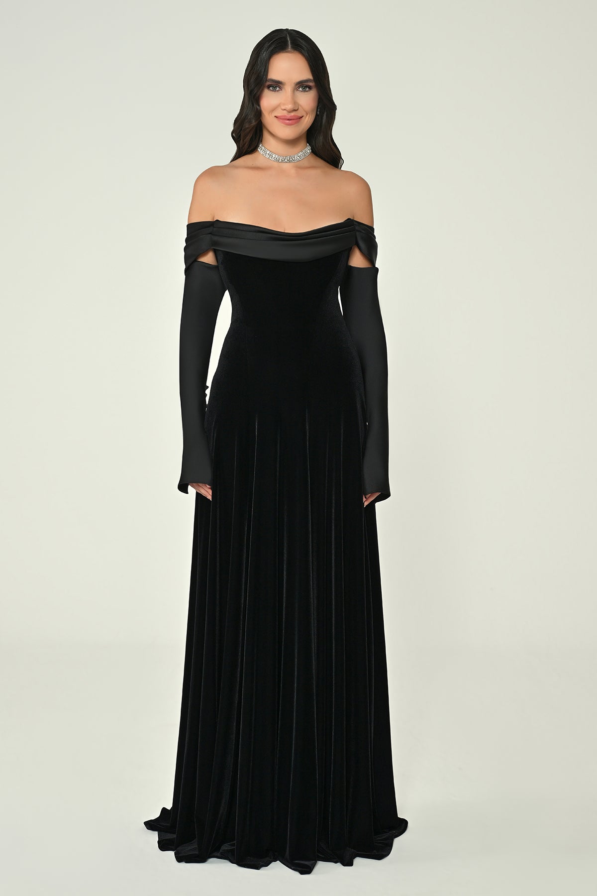 Mystique Velvet Dress - Maxi - Multicolor