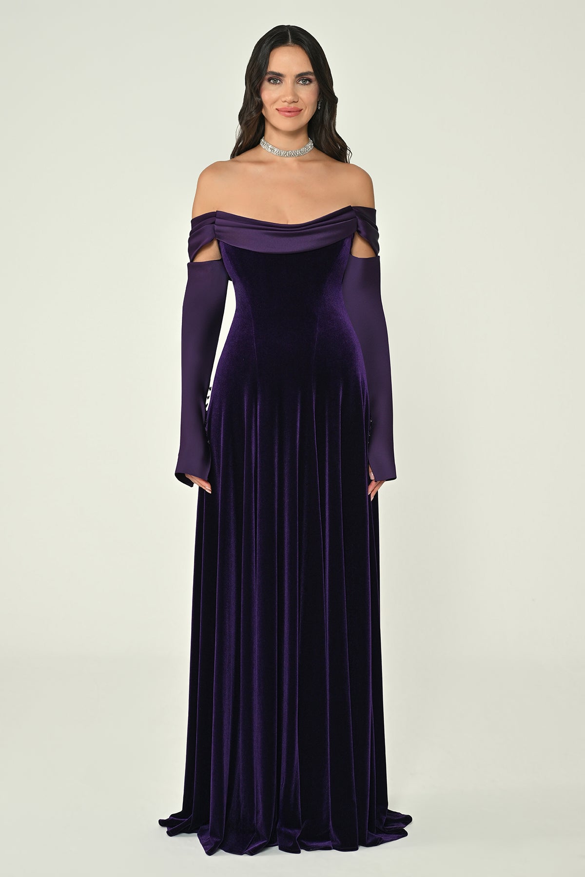 Mystique Velvet Dress - Maxi - Multicolor