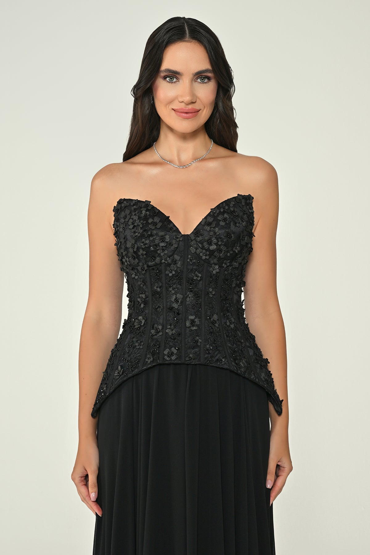 Gardenia Luxe Dress - Maxi - Black