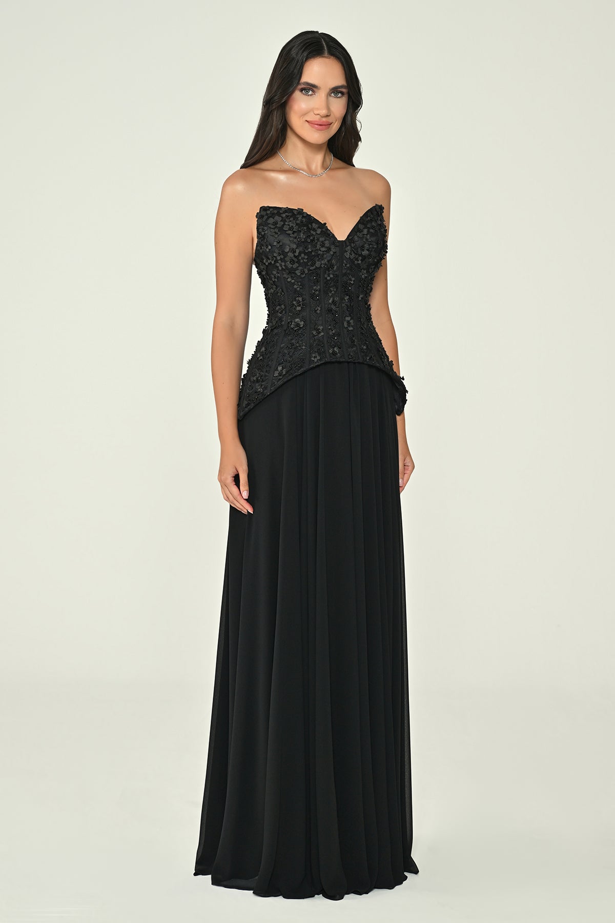 Gardenia Luxe Dress - Maxi - Black