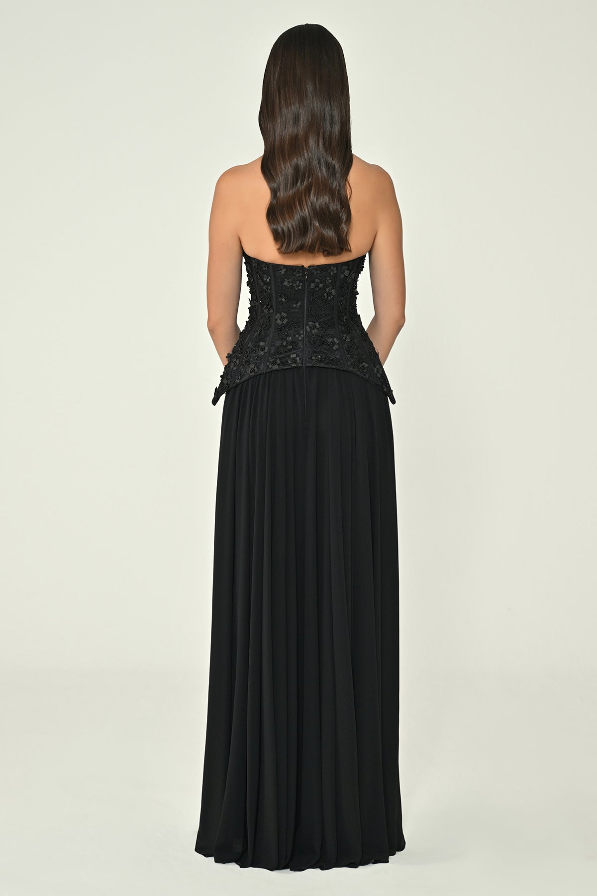 Gardenia Luxe Dress - Maxi - Black