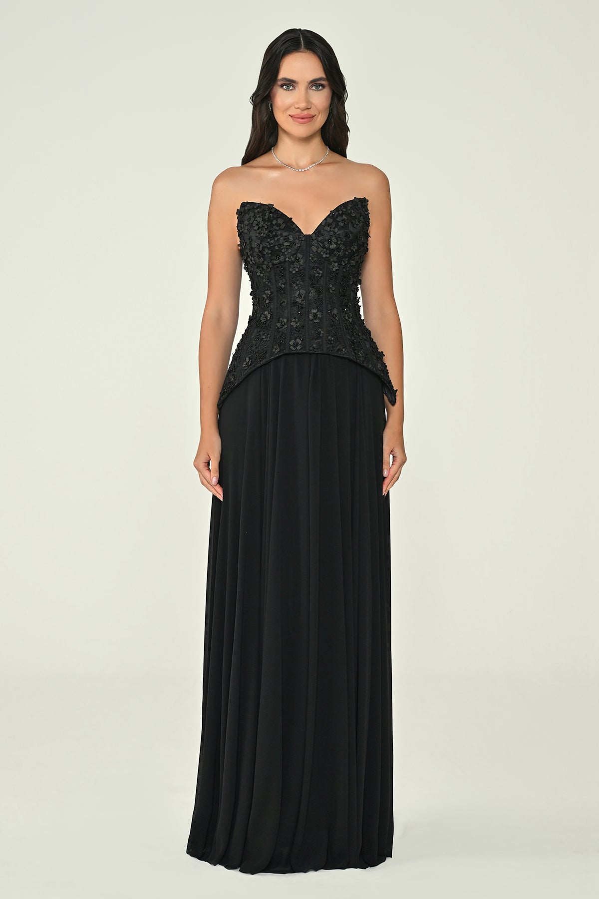 Gardenia Luxe Dress - Maxi - Black
