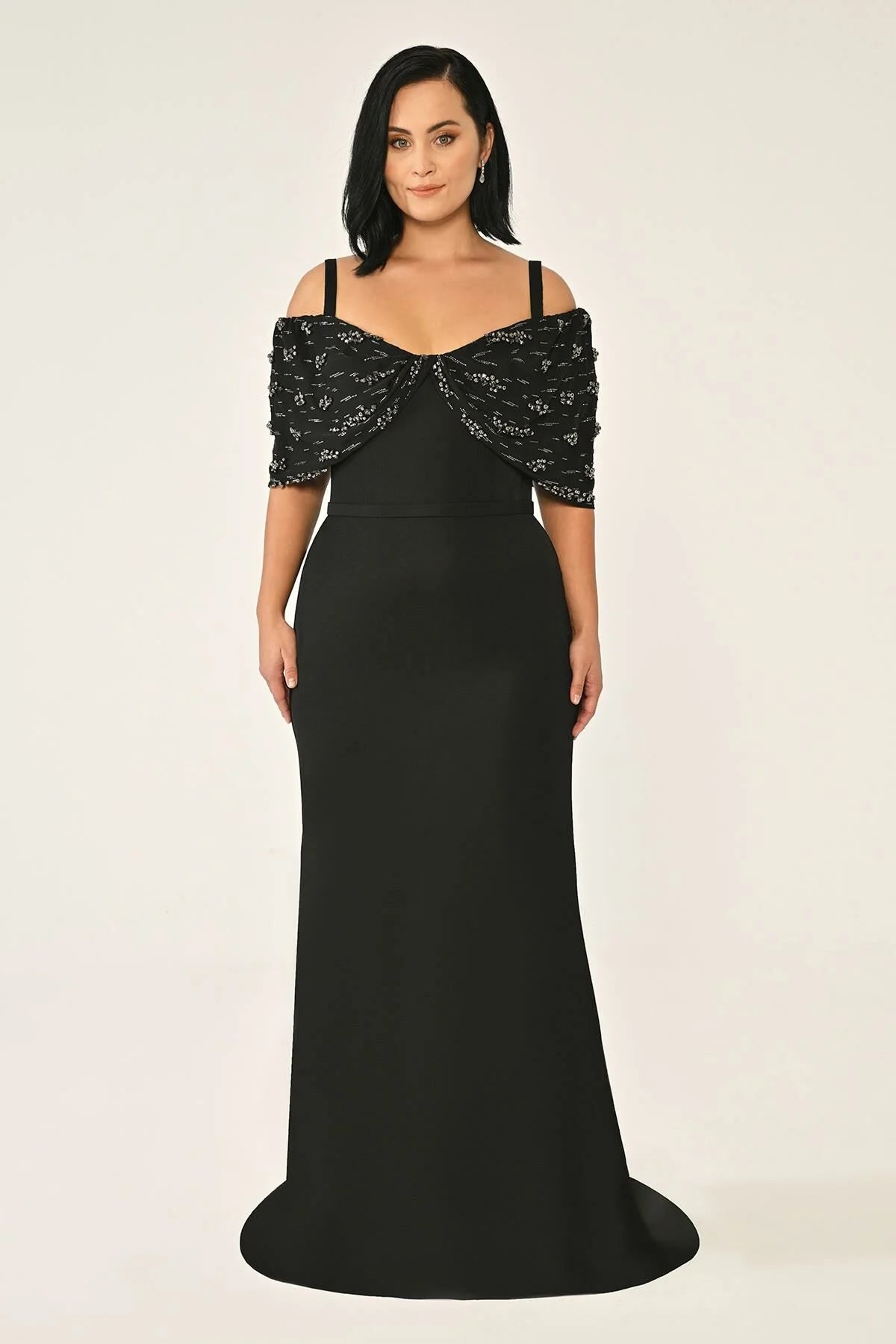 Plus Size - Strap Stone Dress - Maxi - Multicolor