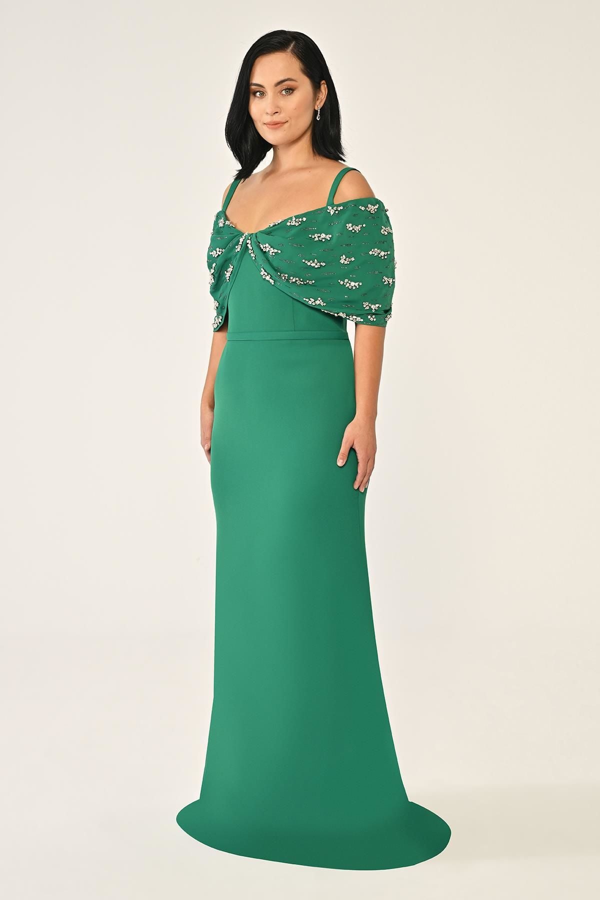 Plus Size - Strap Stone Dress - Maxi - Multicolor