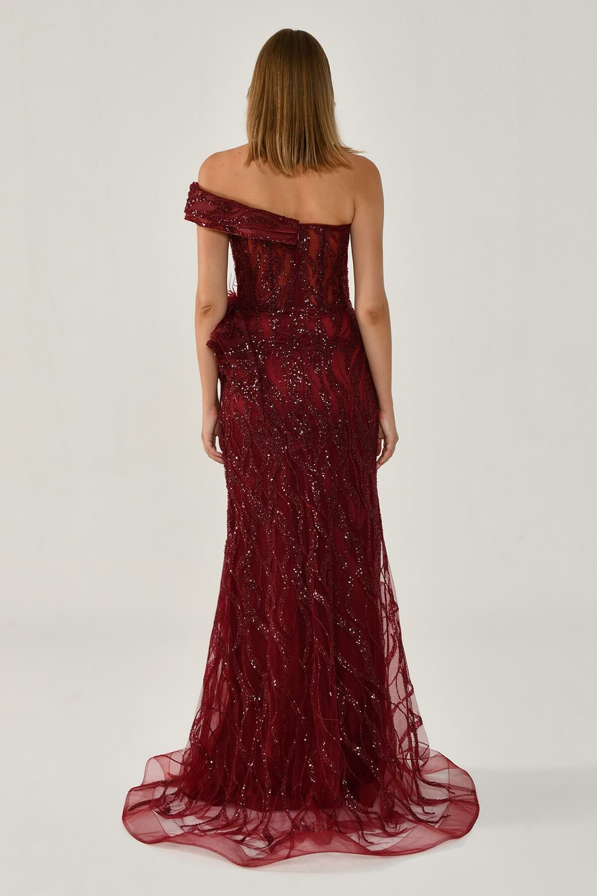Tulle Evening Dress - Maxi - Multicolor