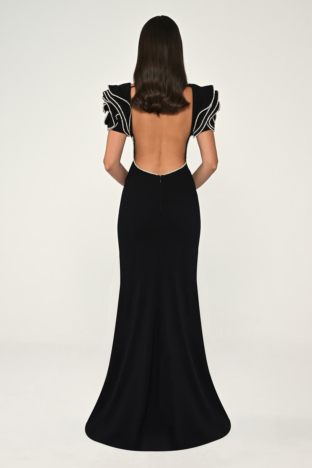 Flower Astra Maxi Dress - Black