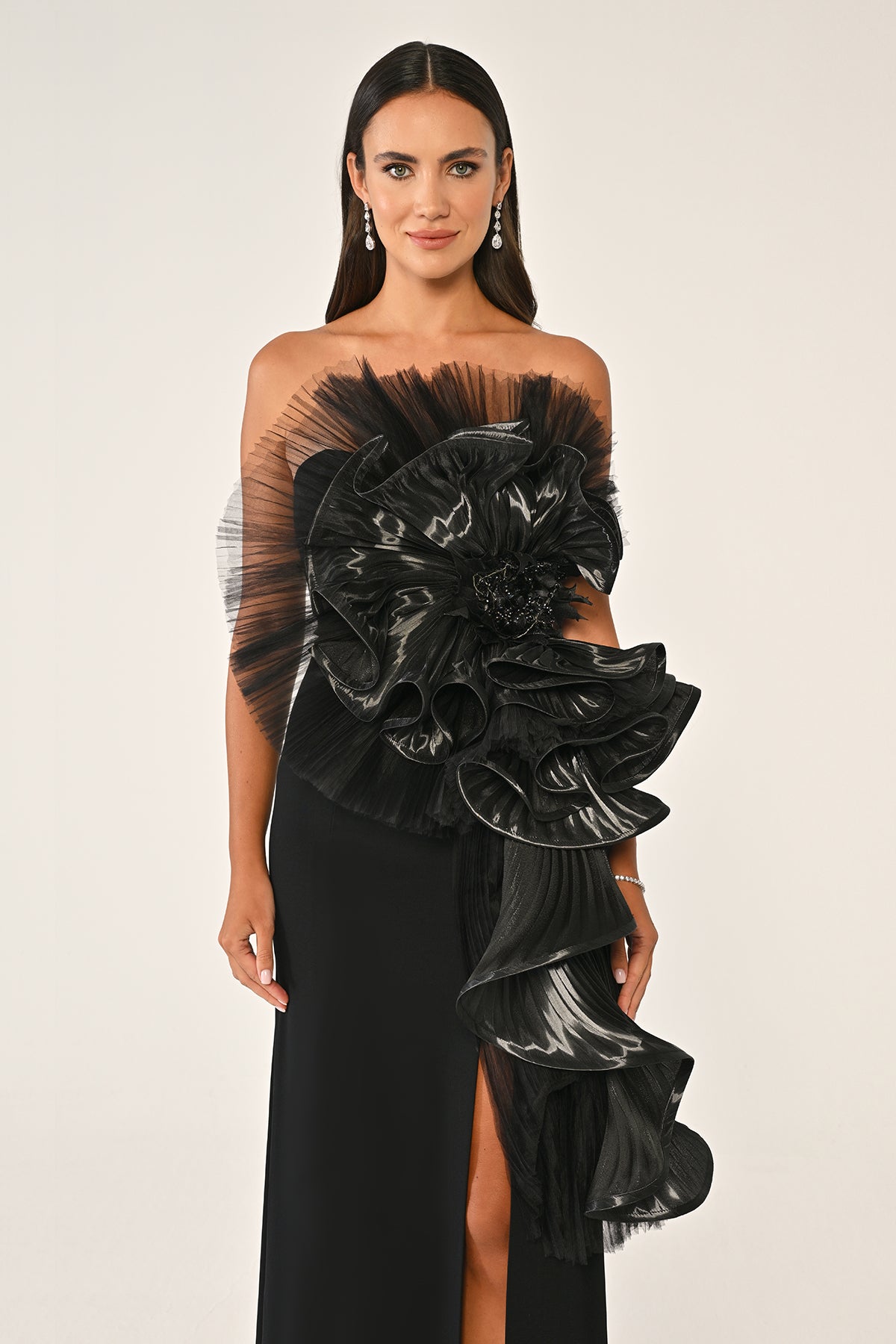 Jumbo Flowers - Maxi - Black