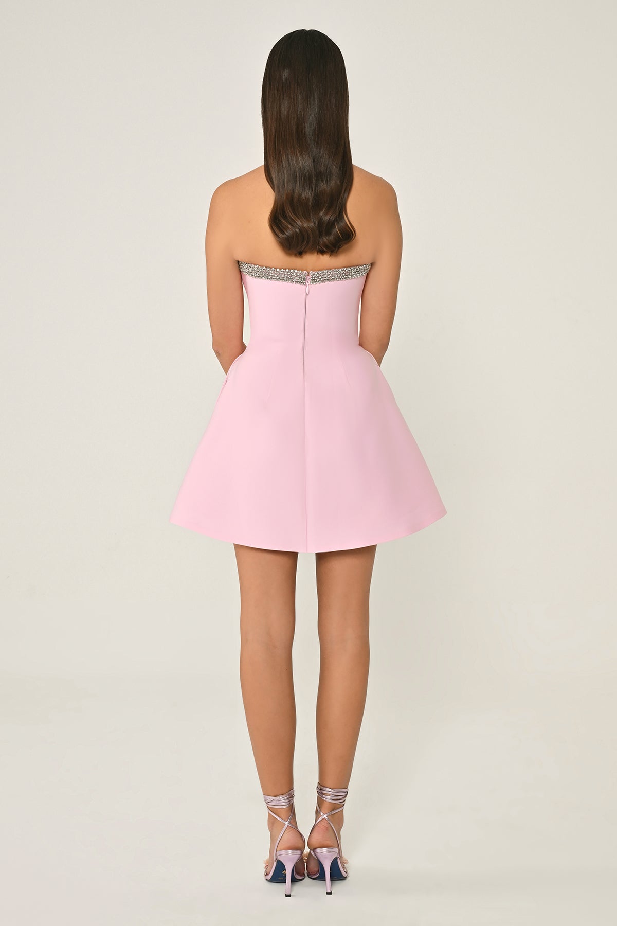 Bow Mini Dress - Mini - Multi color