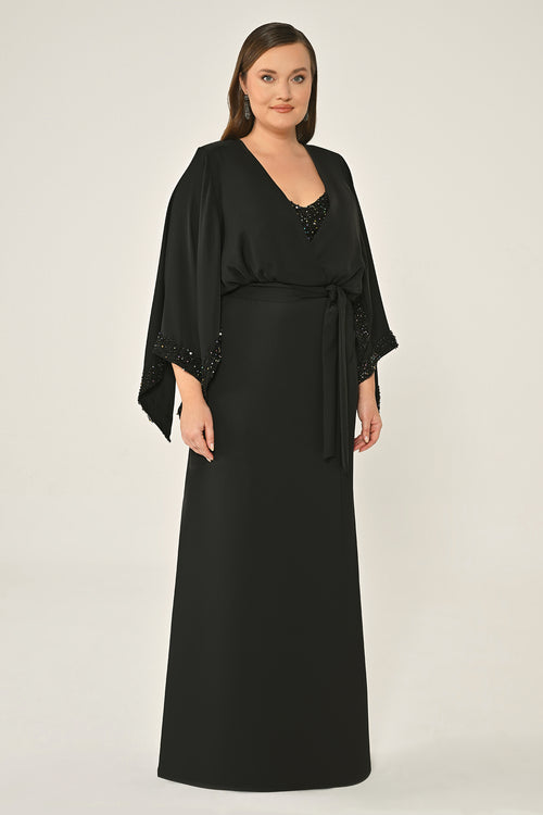 Plus Size - Kimono Dress - Maxi