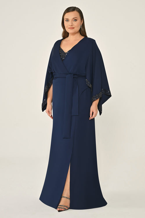 Plus Size - Kimono Dress - Maxi