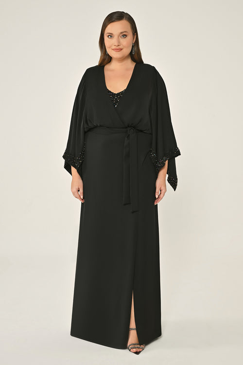 Plus Size - Kimono Dress - Maxi