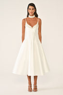 Camille Dress - Midi - Black & White