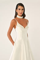 Camille Dress - Midi - Black & White