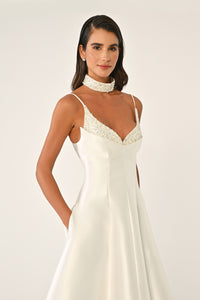 Camille Dress - Midi - Black & White