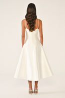 Camille Dress - Midi - Black & White
