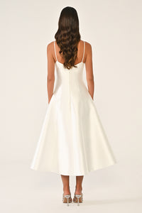 Camille Dress - Midi - Black & White
