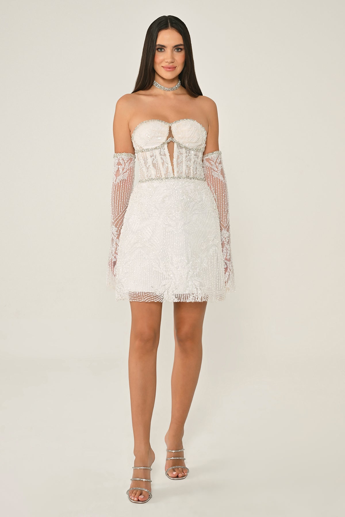 Embriodered Dress - Mini - Multi Color