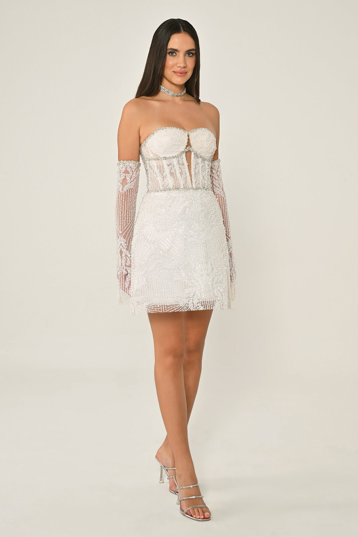 Embriodered Dress - Mini - Multi Color