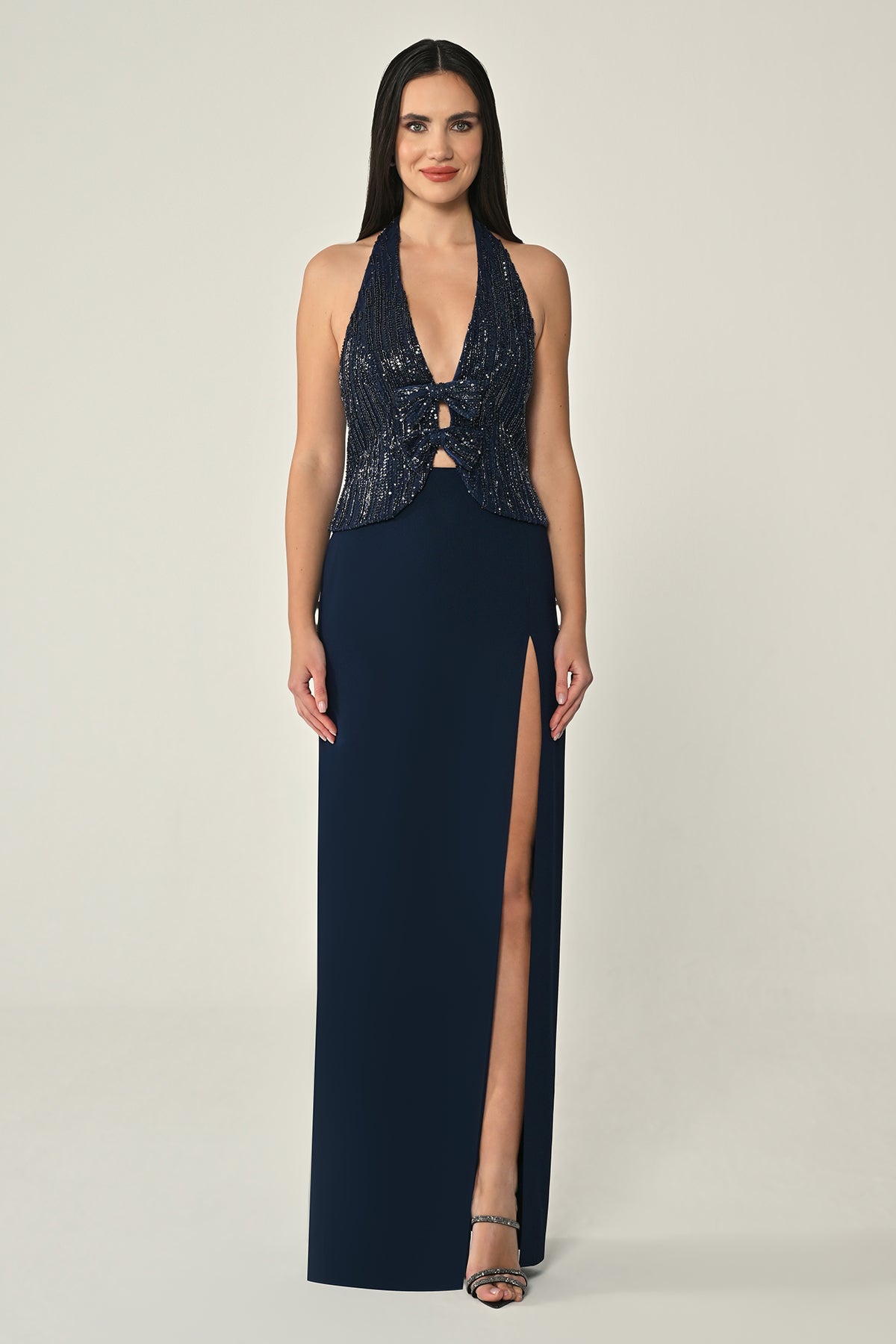 Nina Dress - Maxi - Navy Blue